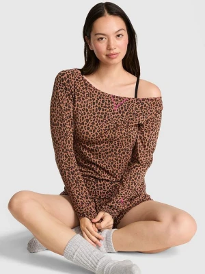 PINK Modalowy top z odkrytymi ramionami 24 / 7 Lounge Victoria's Secret