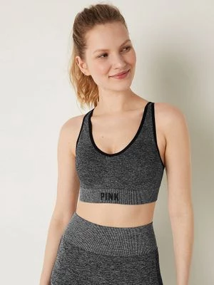 PINK Sportowy biustonosz bezszwowy ze średnim wsparciem Victoria's Secret