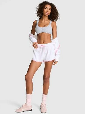 PINK Szorty bawełniane plażowe z materiału frotte Victoria's Secret