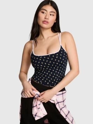 PINK Top All-Day Cotton na cienkich ramiączkach Victoria's Secret