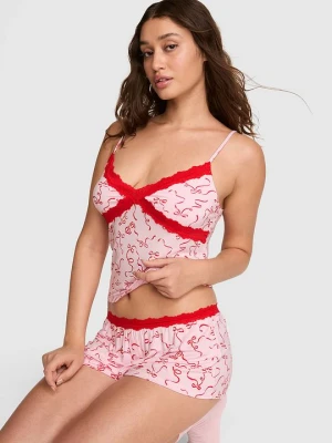 PINK Top Cami 24 / 7 Lounge z modalu z koronkowym wykończeniem Victoria's Secret