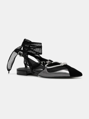 Pinko baleriny skórzane Gianira 30