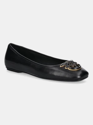 Pinko baleriny skórzane Max 03 kolor czarny SD0379P003Z99