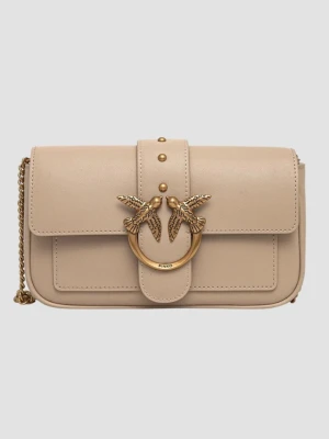 PINKO Beżowa kopertówka damska Love One Pocket C