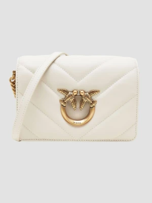 PINKO Beżowa kopertówka Love Click Mini AW25