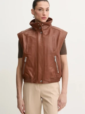 Pinko bezrękawnik skórzany