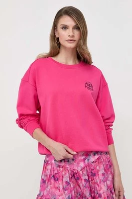 Pinko bluza bawełniana damska kolor różowy gładka 101831.A162