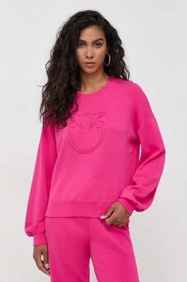 Pinko bluza damska kolor fioletowy gładka 101568.A115