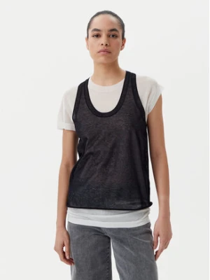 PINKO Bluzka 105152 A2LS Czarny Regular Fit