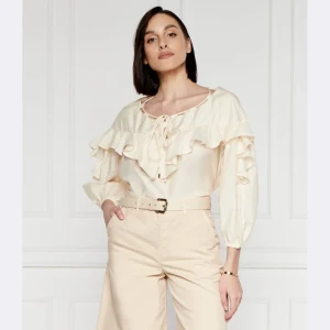 Pinko Bluzka BONES | Regular Fit | z dodatkiem jedwabiu
