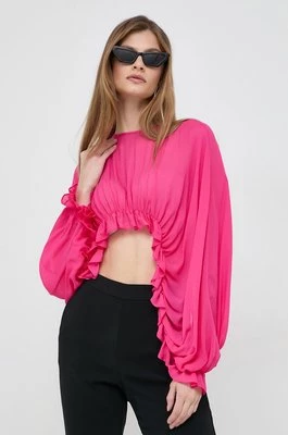 Pinko bluzka damska kolor różowy gładka 100974.A1JZ