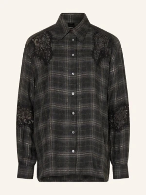 Pinko Bluzka Koszulowa Reina Z Flaneli silber