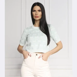 Pinko Bluzka MODESTO MAGLIA JACQUARD MONOGR | Cropped Fit