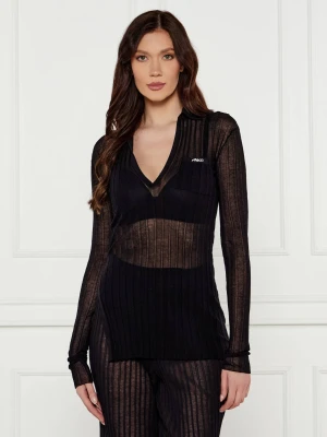 Pinko Bluzka | Slim Fit czarny