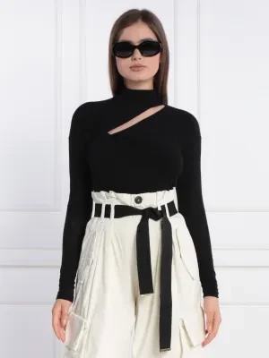 Pinko Bluzka | Slim Fit | z dodatkiem kaszmiru