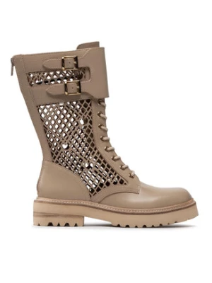 PINKO Botki Noemi Stivale PE 22 BLKS1 1H212D Y87W Beżowy