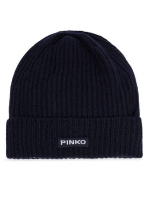 Pinko Czapka Lambkin Cuffia AI 24-25 BLK01 104489 A1CH Granatowy