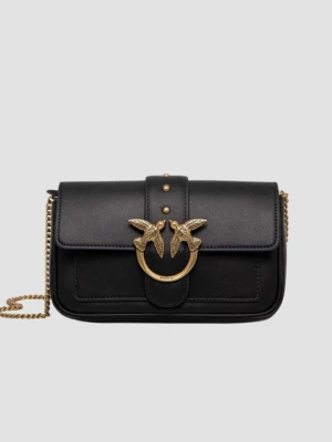 PINKO Czarna kopertówka damska Love One Pocket C