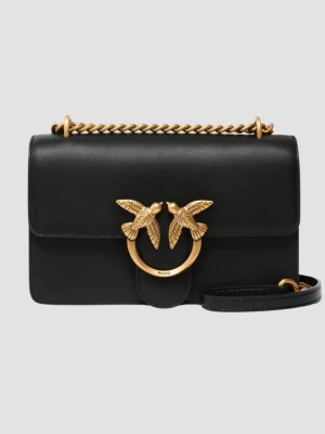 PINKO Czarna kopertówka Love One Mini DC AW25
