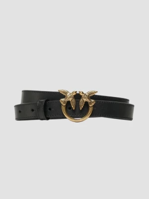 PINKO Czarny damski pasek Love Berry H2 Belt