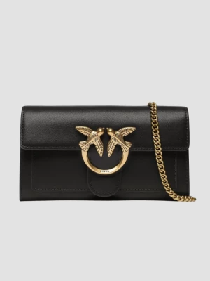 PINKO Czarny torebka Love One Wallet C Vitello