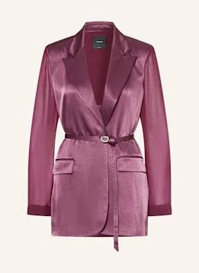 Pinko Długi Blezer Z Satyny rot