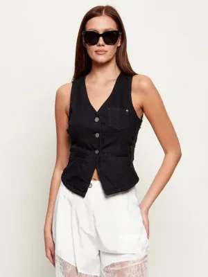 Pinko Jeansowa kamizelka GARDENER | Slim Fit