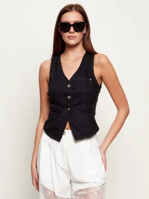Pinko Jeansowa kamizelka GARDENER | Slim Fit