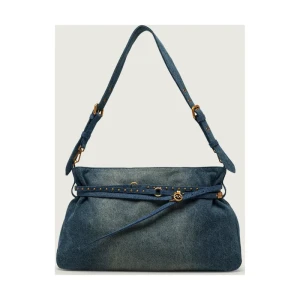 Pinko Jeansowa torebka na ramię BELT BAG BIG