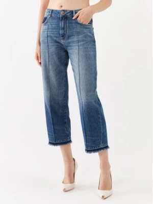 Pinko Jeansy Barbara 101713 A146 Niebieski Boyfriend Fit