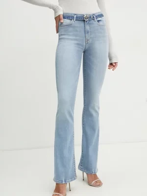 Pinko jeansy bawełniane medium waist 100166 A2EL