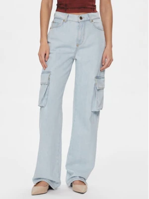 Pinko Jeansy Caty 102942 A1MV Błękitny Cargo Fit