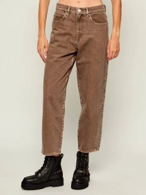 Pinko Jeansy Estelle | Straight fit brązowy