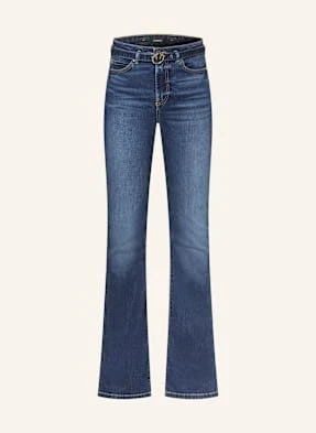 Pinko Jeansy Flared Flora blau