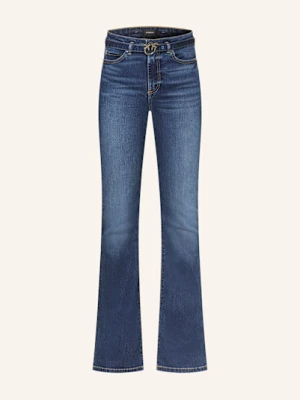 Pinko Jeansy Flared Flora blau
