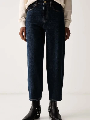 Pinko jeansy relaxed fit damskie granatowy