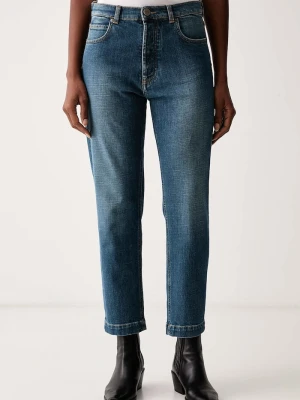 Pinko jeansy slim fit damskie niebieski