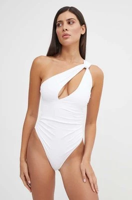 Pinko jednoczęściowy strój kąpielowy kolor biały miękka miseczka 103239 A1PM