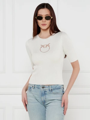Pinko Jedwabna bluzka Tritone | Cropped Fit