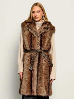Pinko Kamizelka Galeris Gilet | Regular Fit brązowy