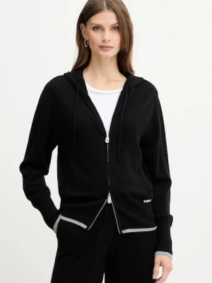 Pinko kardigan wełniany damski kolor czarny lekki 105491 A2Q9