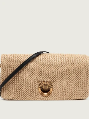 Pinko Kopertówka CLICK SOFT HORIZONTAL CLASSIC | z dodatkiem skóry