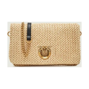 Pinko Kopertówka CLICK SOFT HORIZONTAL MINI | z dodatkiem skóry