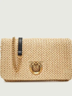 Pinko Kopertówka CLICK SOFT HORIZONTAL MINI | z dodatkiem skóry