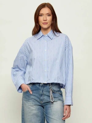 Pinko Koszula Cammie | Cropped Fit niebieski