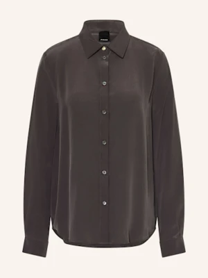 Pinko Koszula Crackers Z Jedwabiu braun