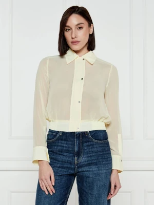 Pinko Koszula | Cropped Fit żółty