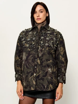 Pinko Kurtka Barengo | Oversize fit zielony