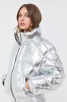 Pinko kurtka damska kolor srebrny zimowa 101638.A121