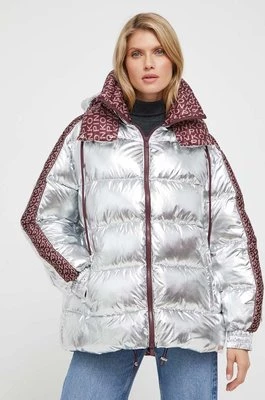 Pinko kurtka damska kolor srebrny zimowa 101639.A122